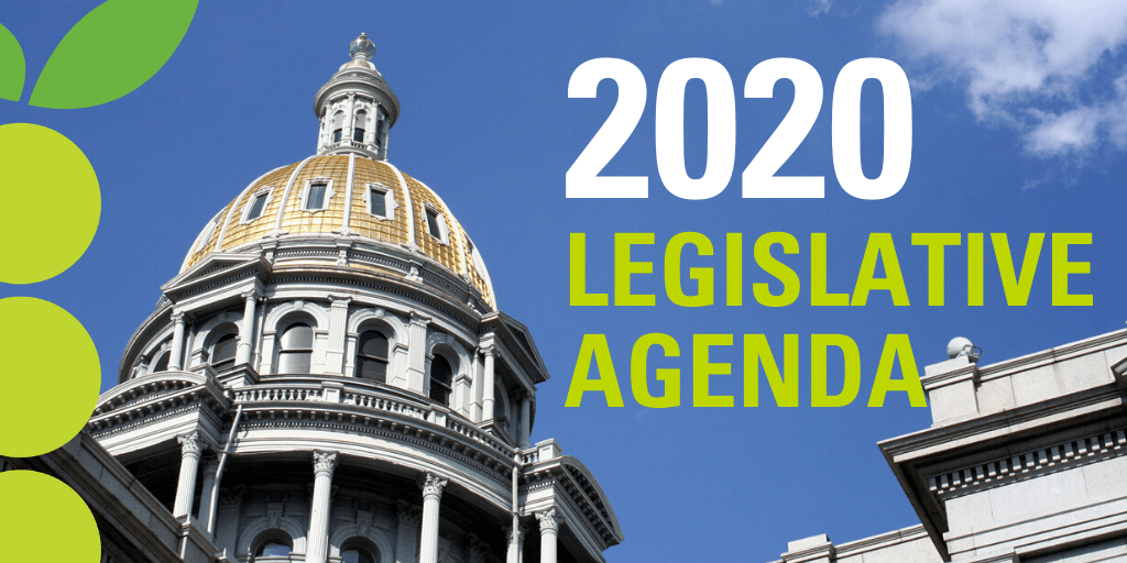 Photo of the Colorado Capitol building with the words "2020 Legislative Update"